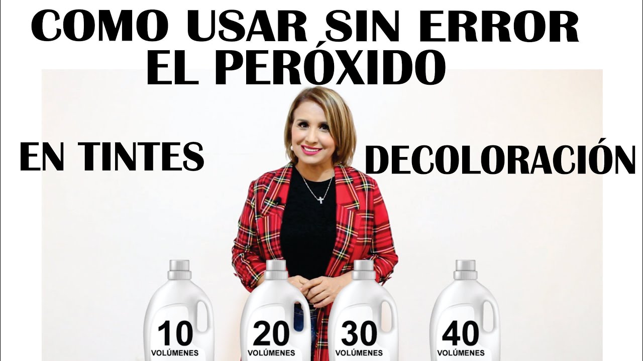USOS DEL PEROXIDO EN EL TINTE Y DECOLORANTE 10,20,30,Y 40 FÁCIL.
