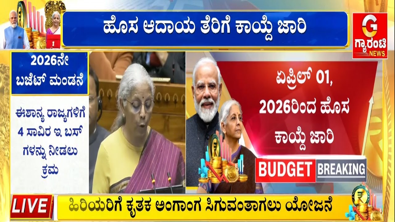 ಆದಾಯ ತೆರಿಗೆ ರಿಟರ್ನ್ಸ್‌ ಸರಳೀಕರಣಕ್ಕೆ ಕ್ರಮ! | Union Budget 2026 | Guarantee News