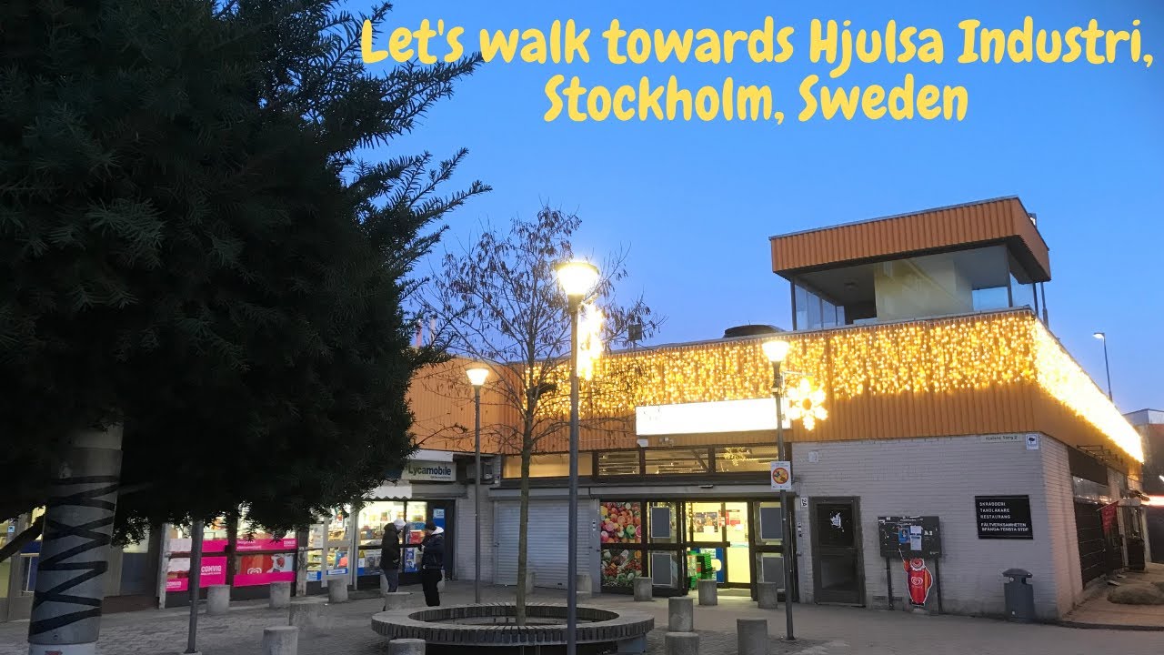 Let's walk towards Hjulsta Industri, Stockholm Sweden