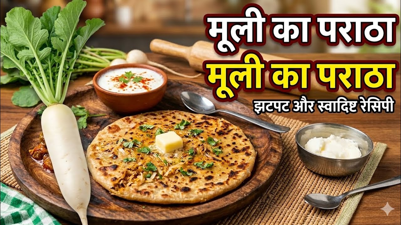 मूली का परांठा बनाये झटपट और स्वादिष्ट 😋। Make Radish Paratha quickly and deliciously ।😋