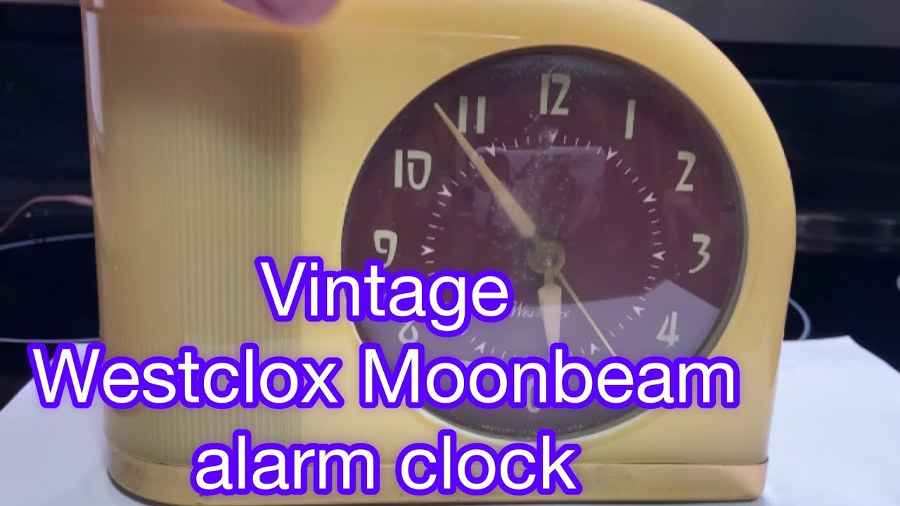 Vintage Westclox Moonbeam alarm clock