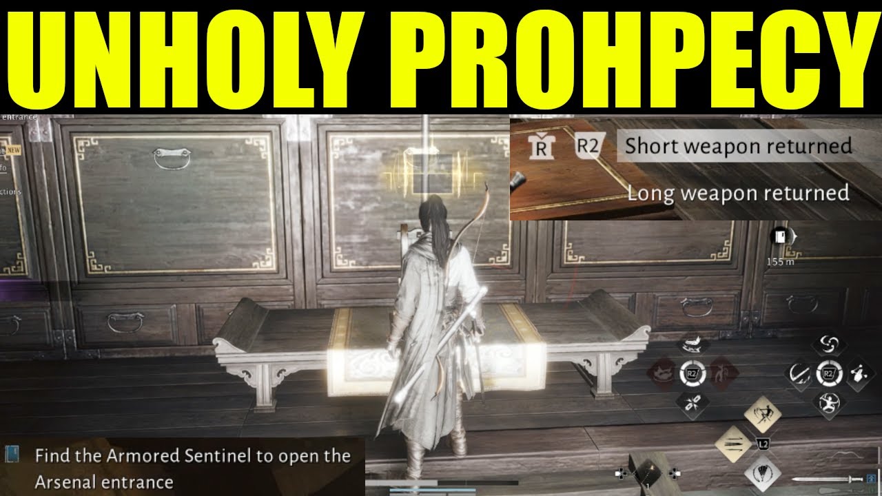 An unholy prophecy quest guide | Find the Armored Sentinel to open the Arsenal entrance - Winds Meet