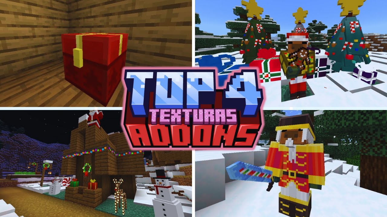 TOP 4 ADDONS PARA CELEBRAR LA NAVIDAD EN MINECRAFT 🎅🎄