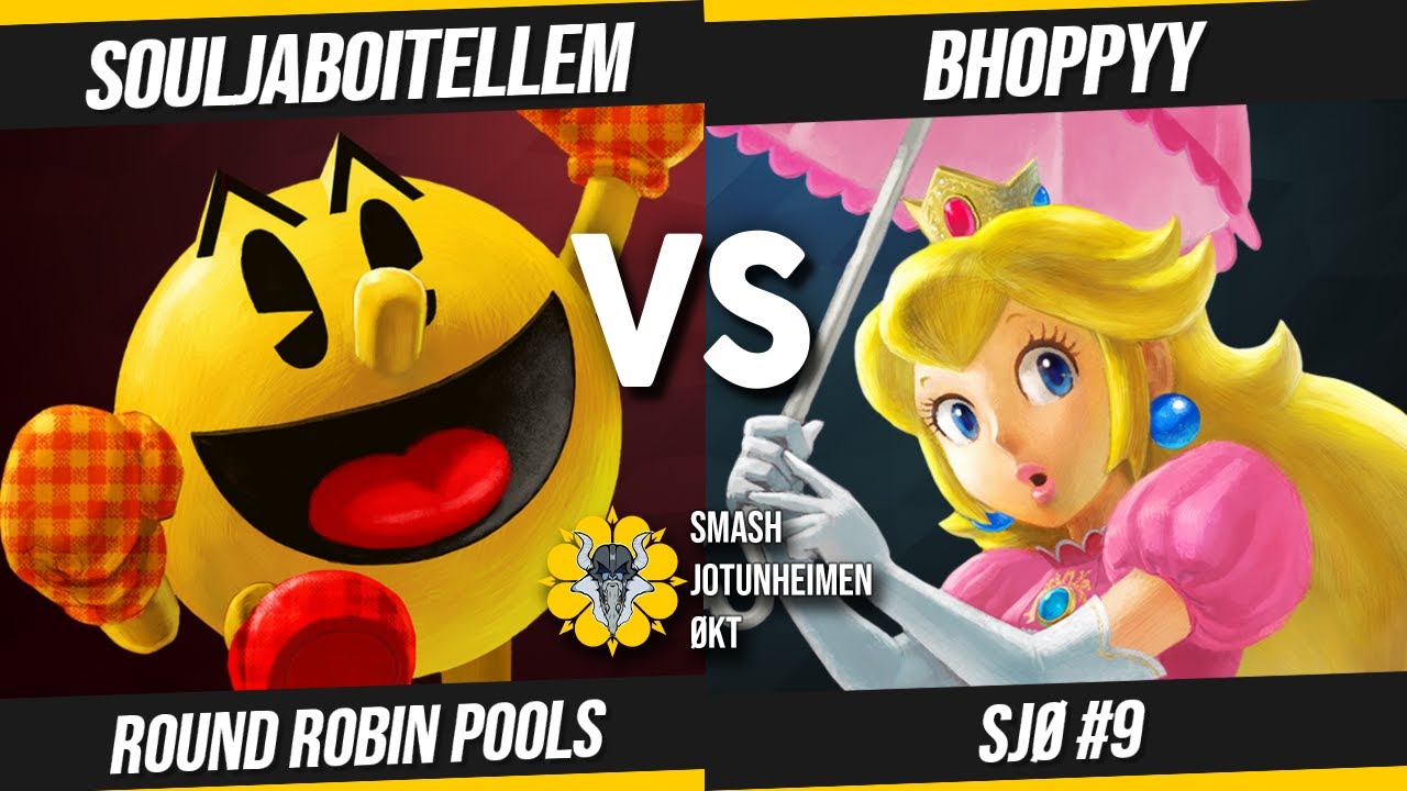 SJ&Oslash; #9 Ultimate Pools // SouljaBoiTELLEM (Pac-Man) VS bhoppyy (Peach)