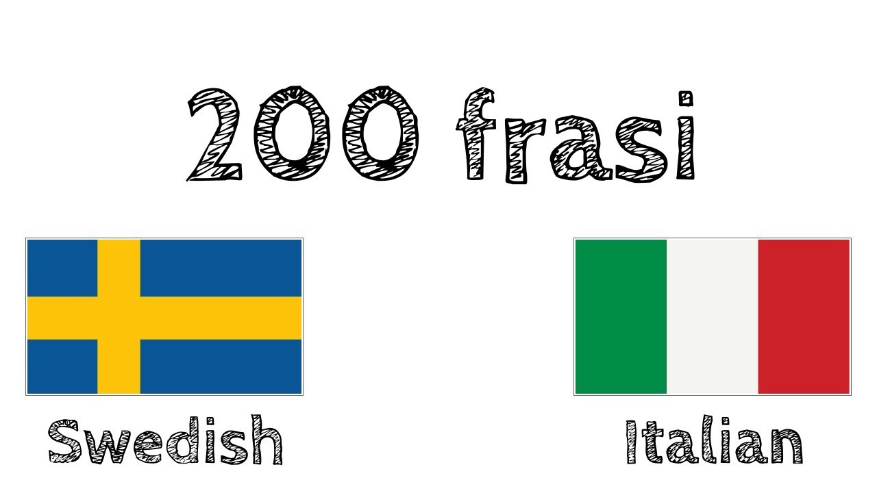 200 frasi - Svedese - Italiano