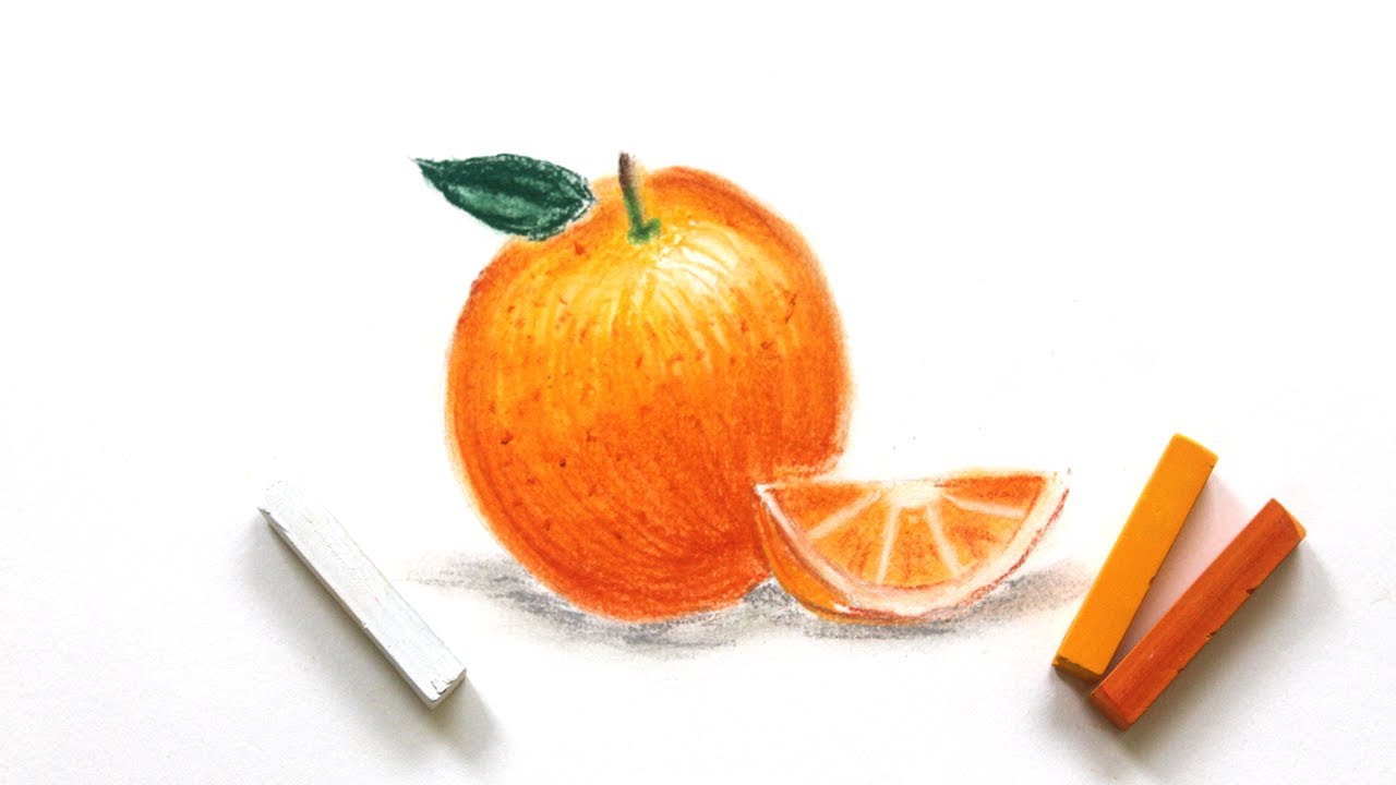 How To Draw An Orange  | Easy Art For Beginners