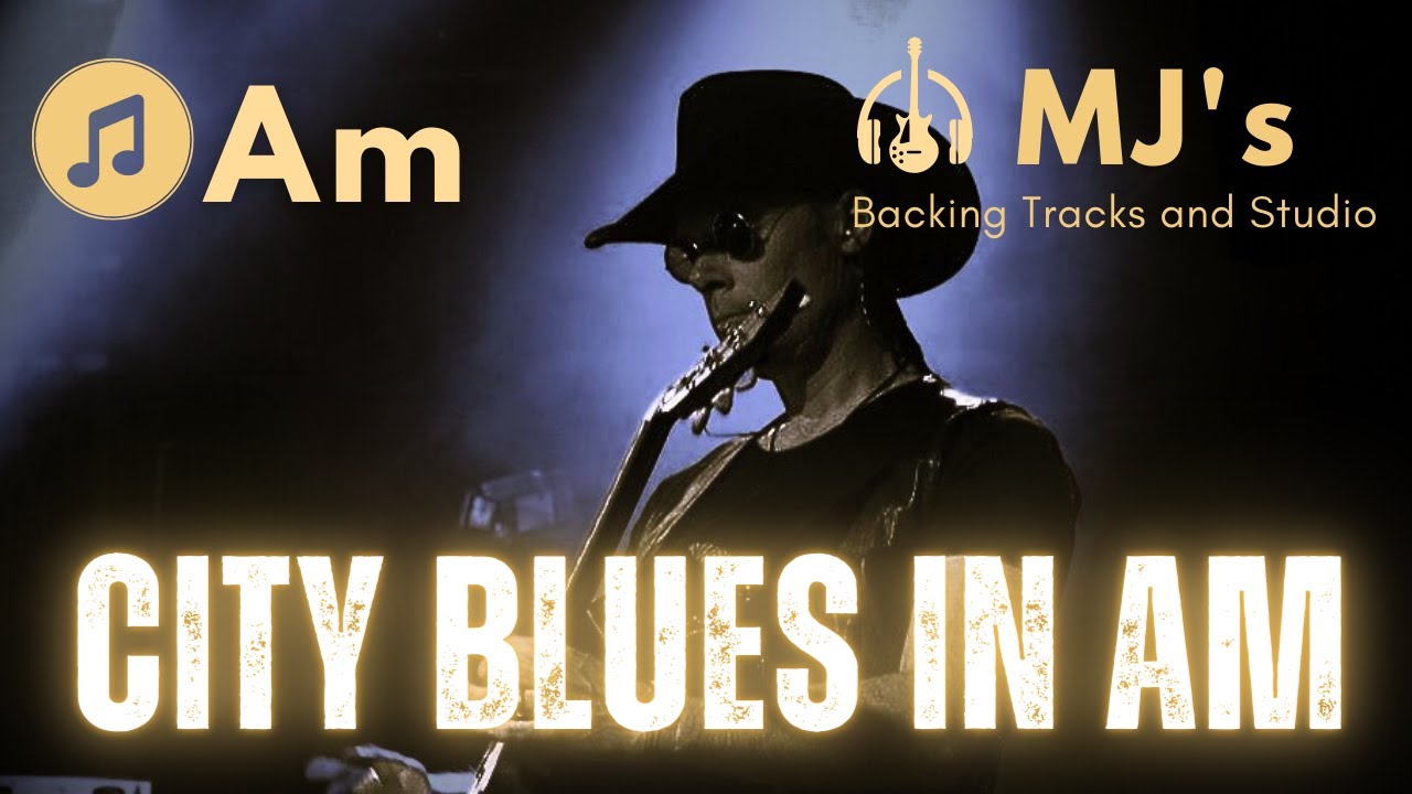Slow City Blues in A minor | Backing Track