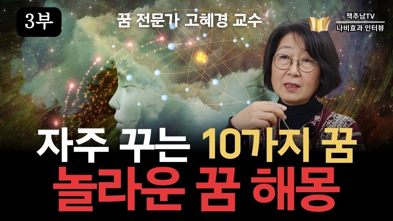 [3/4부] 당신이 지금까지 알고 있던 꿈 헤몽은 거의 다 틀렸다!ㅣ꿈 분석가 치유상담대학원 고혜경 교수 ㅣ 나비효과 인터뷰