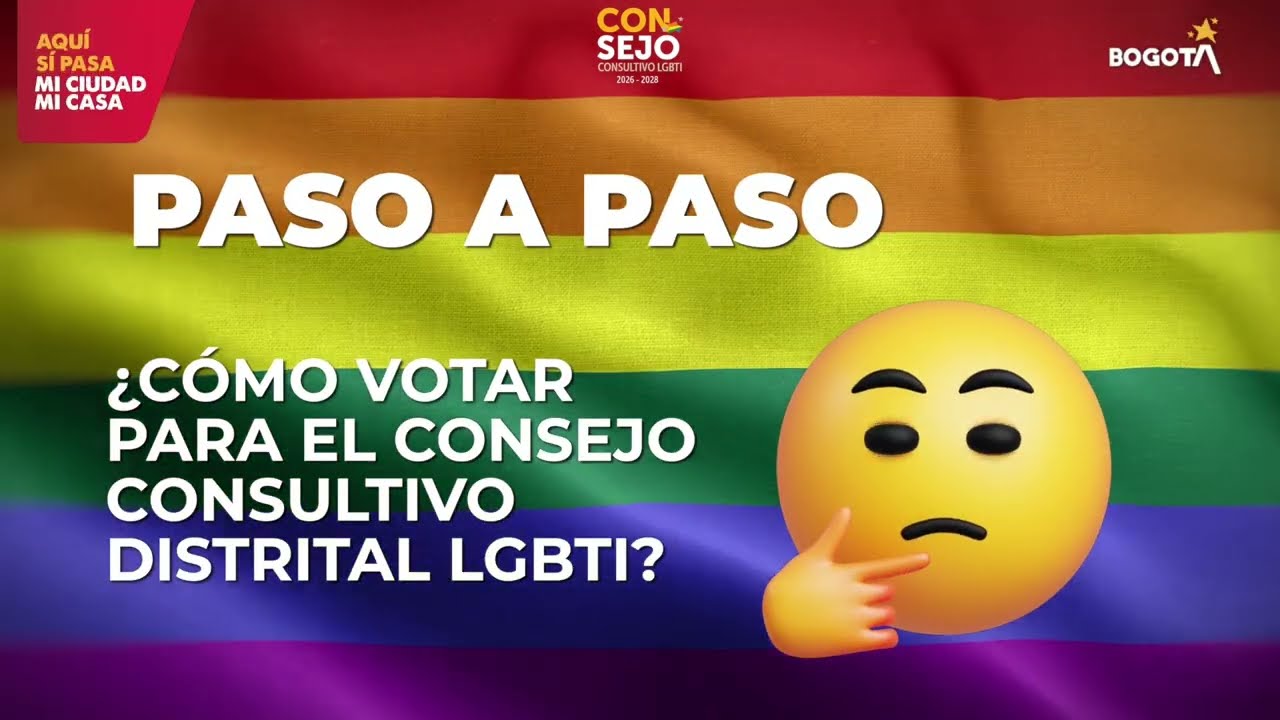 ¿Cómo votar para el Consejo Consultivo Distrital LGBTI 2026-2028?