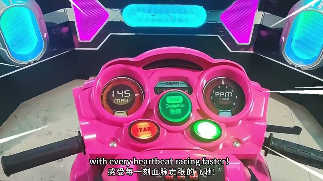 Racing Moto 3 Screen arcade simulator game machine for sale