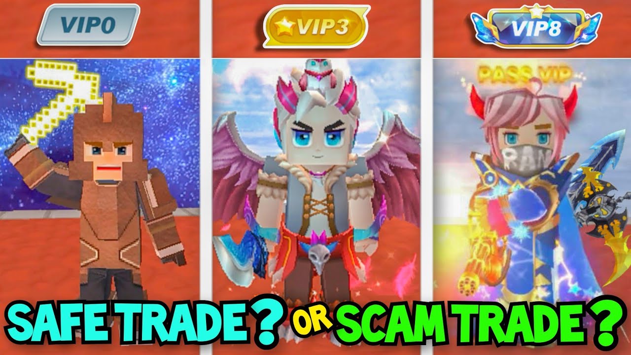 ТОРГОВАЯ ГРУППА •VIP0 против •VIP3 против •VIP8 в Skyblock! Blockman Go