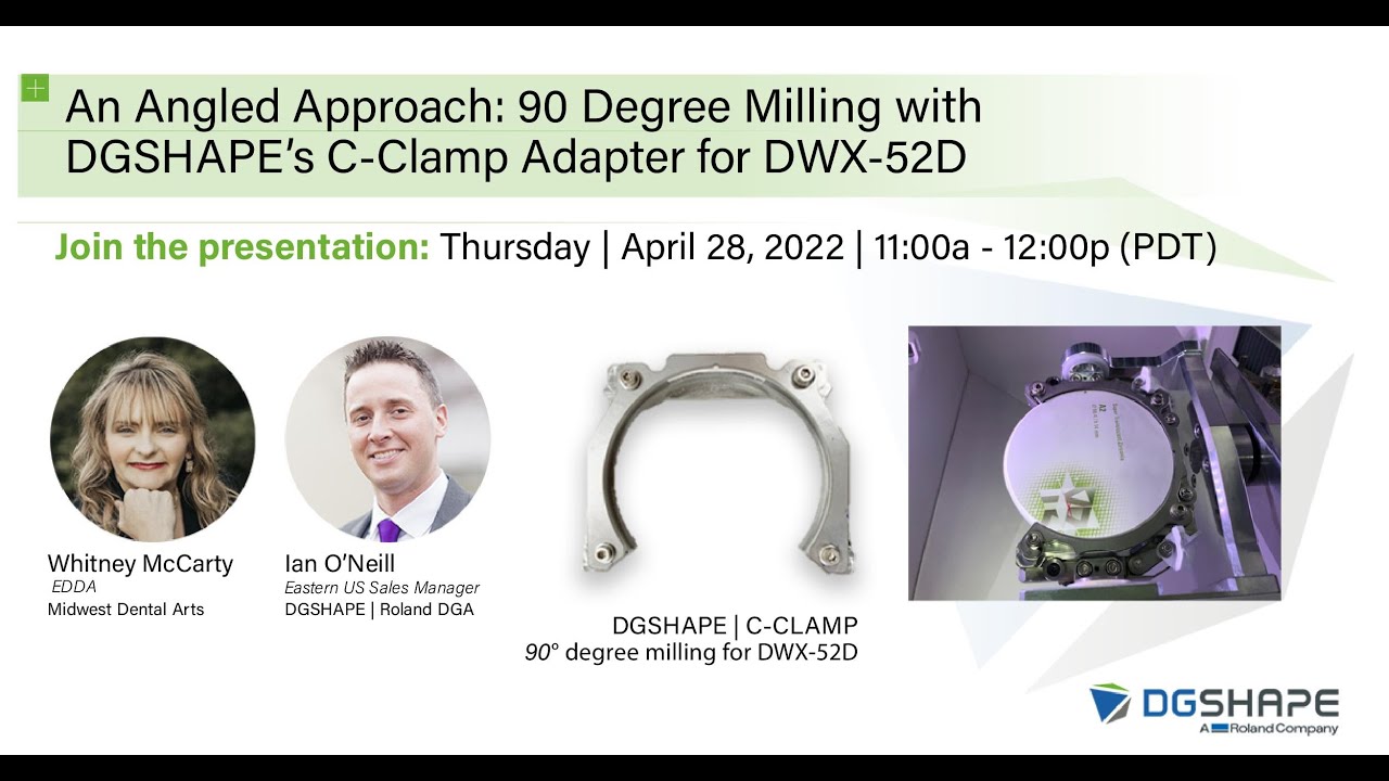 An Angled Approach 90° Milling with DGSHAPE's C Clamp Adapter for DWX 52D FINAL