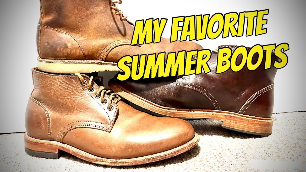 Red Wing Chukka, Oak Street Chukka, and Allen Edmonds Chukka. My go to summer boots.