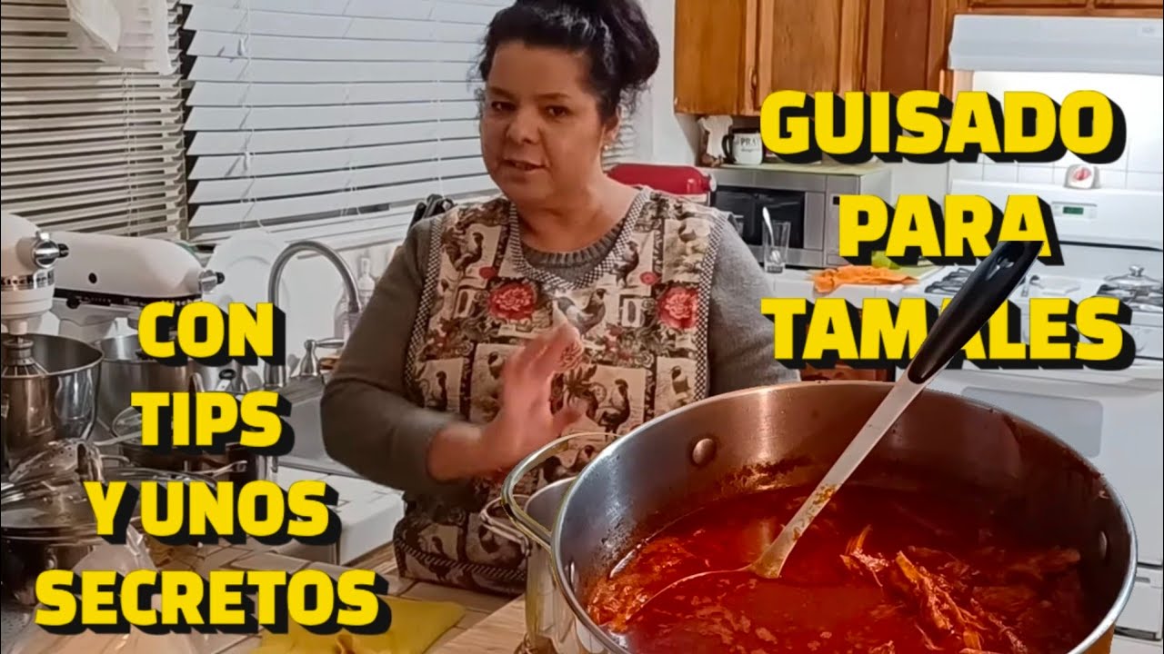 DELICIOSO GUISADO PARA HACER TAMALES DE CERDO