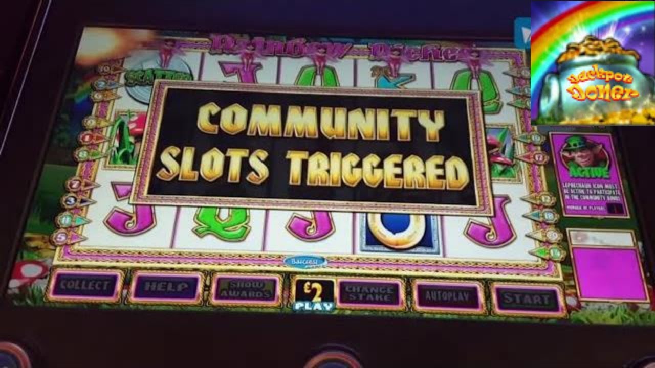 Rainbow Riches Trio. Community £500jp  Free spins £500jp + Mad Mushrooms £100jp