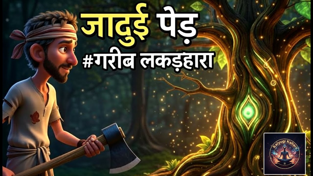 जादुई पेड़ और गरीब लकड़हारा | HINDI KAHANIYA | CARTOON STORY | ANIMATED STORY | HINDI SHORT STORY