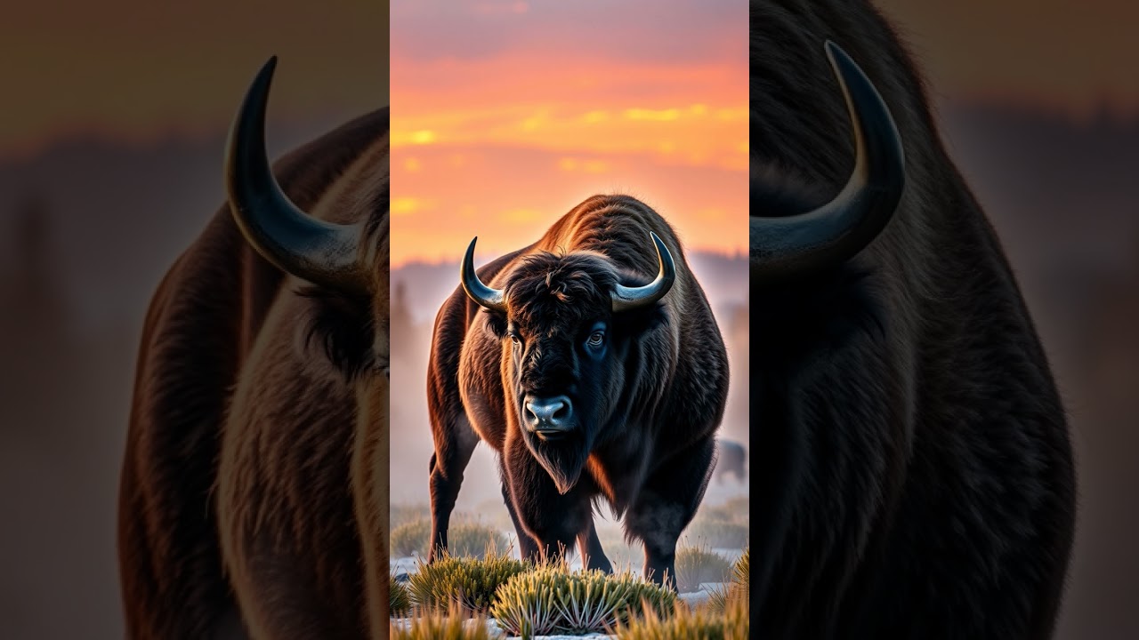 The Mighty Bison: America&rsquo;s National Mammal in Stunning AI Style#AmericanBison #AIWildlife