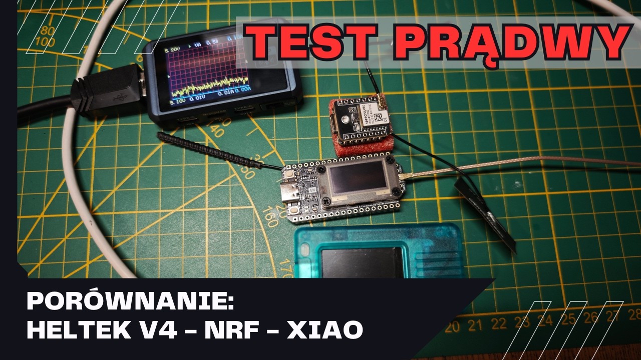 Porównanie poboru prądu Meshtastic Xiao ESP32 S3 + Wio SX1264 - Heltek v4 i nRF52840
