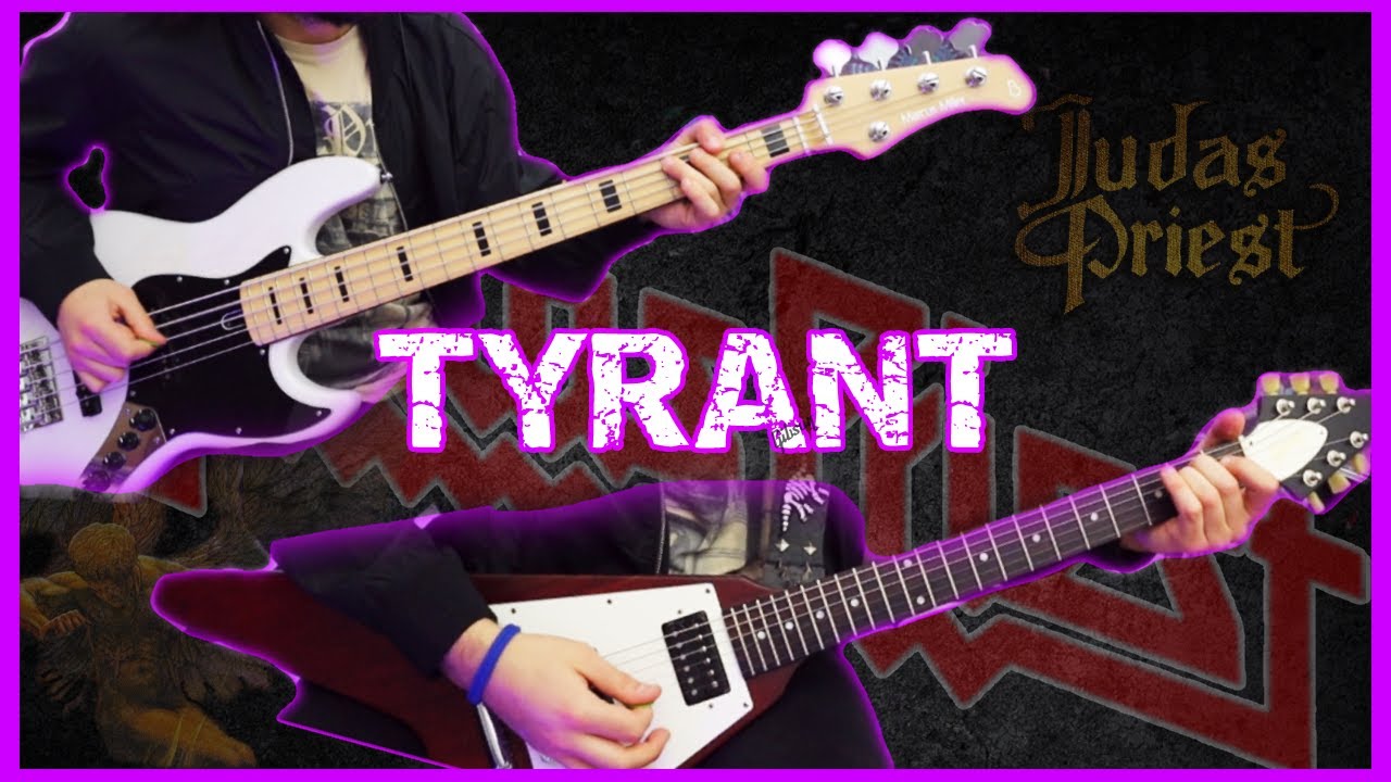 🎸Judas Priest - TYRANT - instrumental - GUITAR & BASS cover.