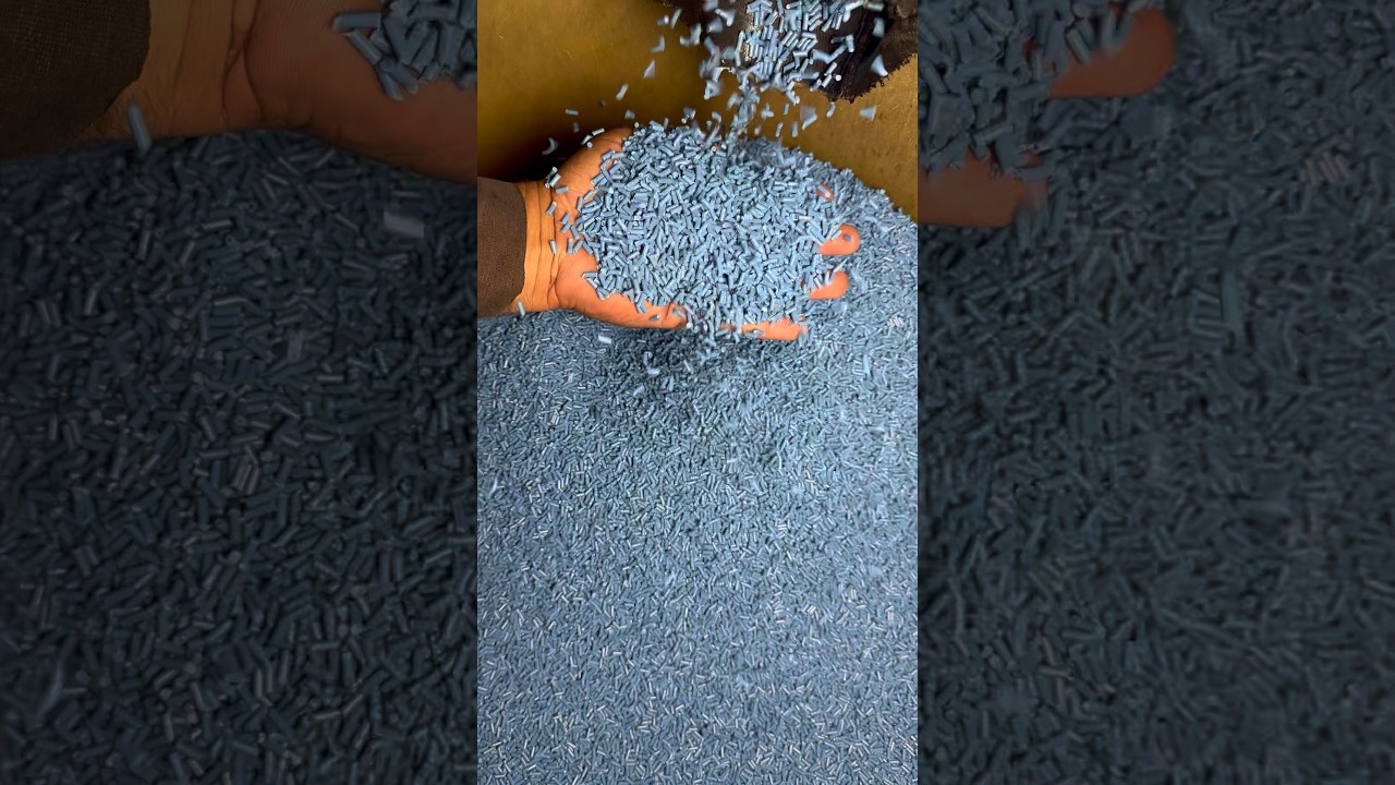 How Blue Plastic Granules Are Made | Complete Recycling Process 🔵