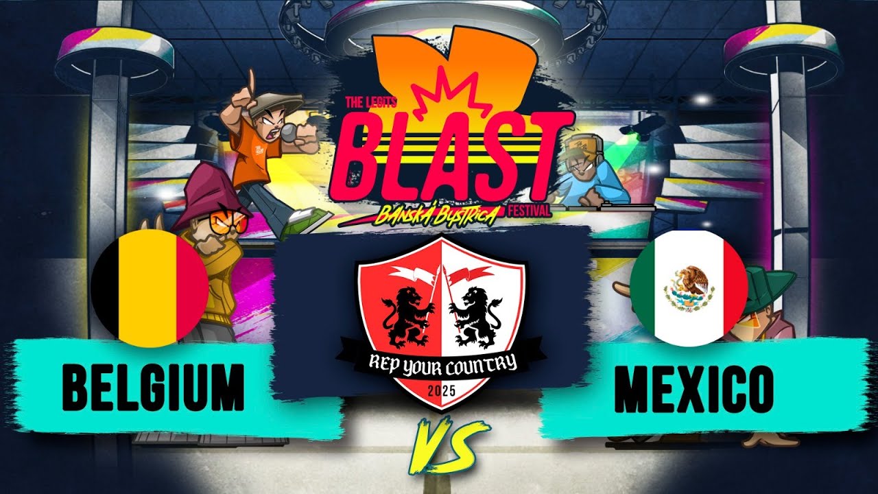 Belgium vs Mexico I Rep Your Country Top 16  I The Legits Blast 2025