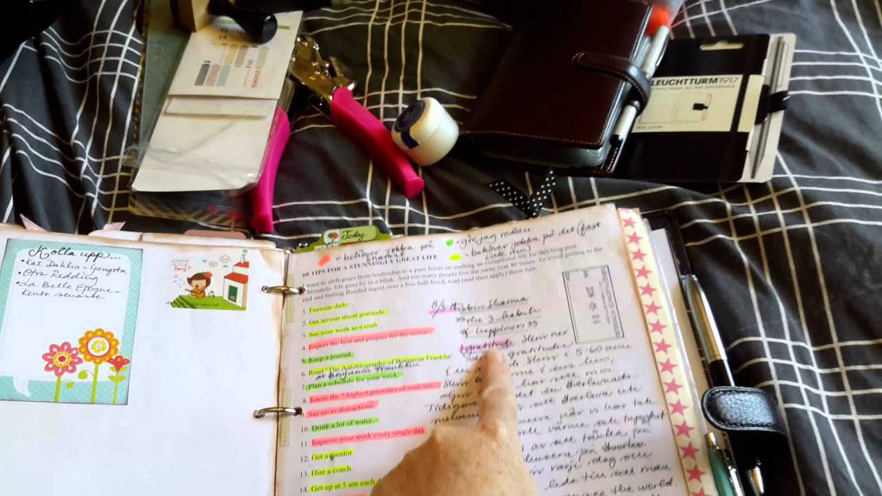 My A4 Finsbury Filofax Setup Tour