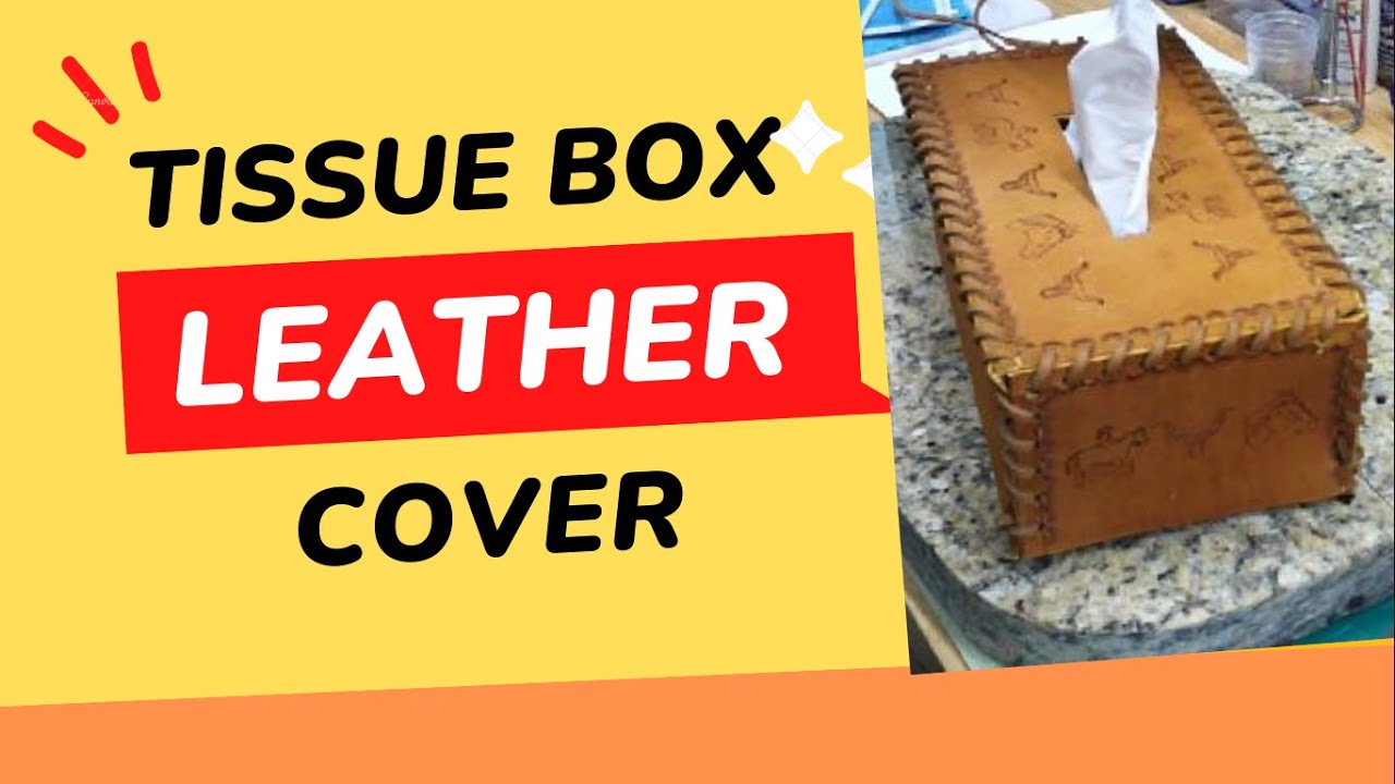 Leather Tissue Box Cover