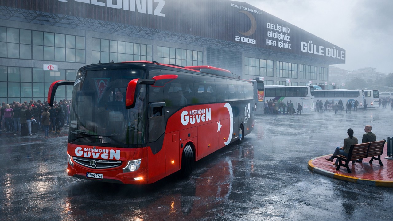 Bayram Seferleri | İstanbul - Karabük - Kastamonu Seferi #otobüsanonsları  #ets2 #bus #scssoftware