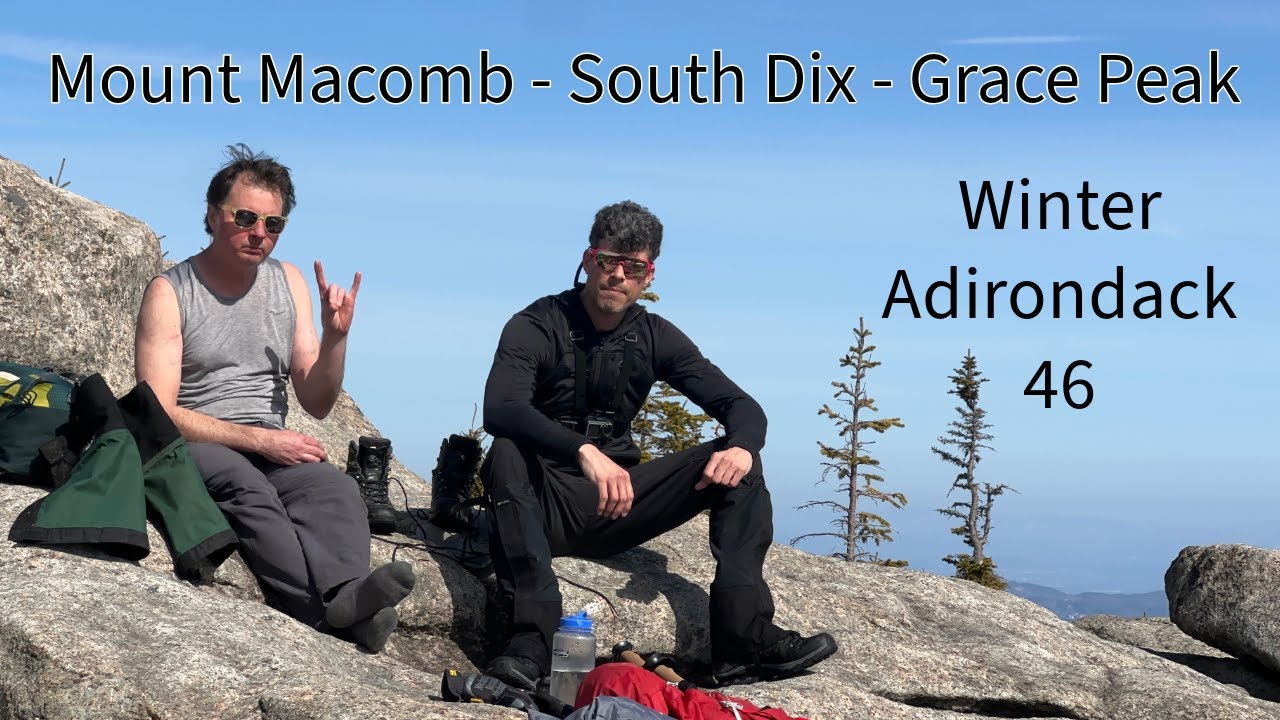 Mount Macomb - South Dix - Grace Peak - Dix Range Wilderness - Winter Adirondack 46 - Bluebird Skies