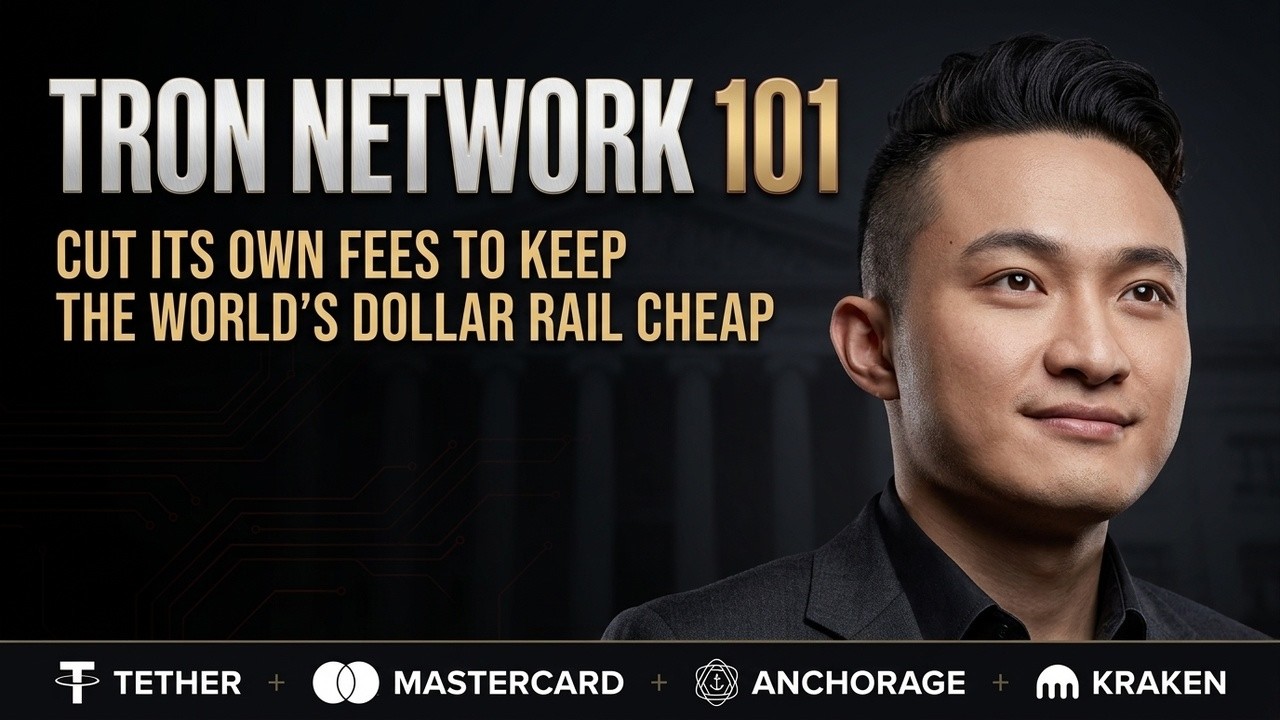 TRON Cut Its Own Fees 76% On Purpose #TRON #TRX