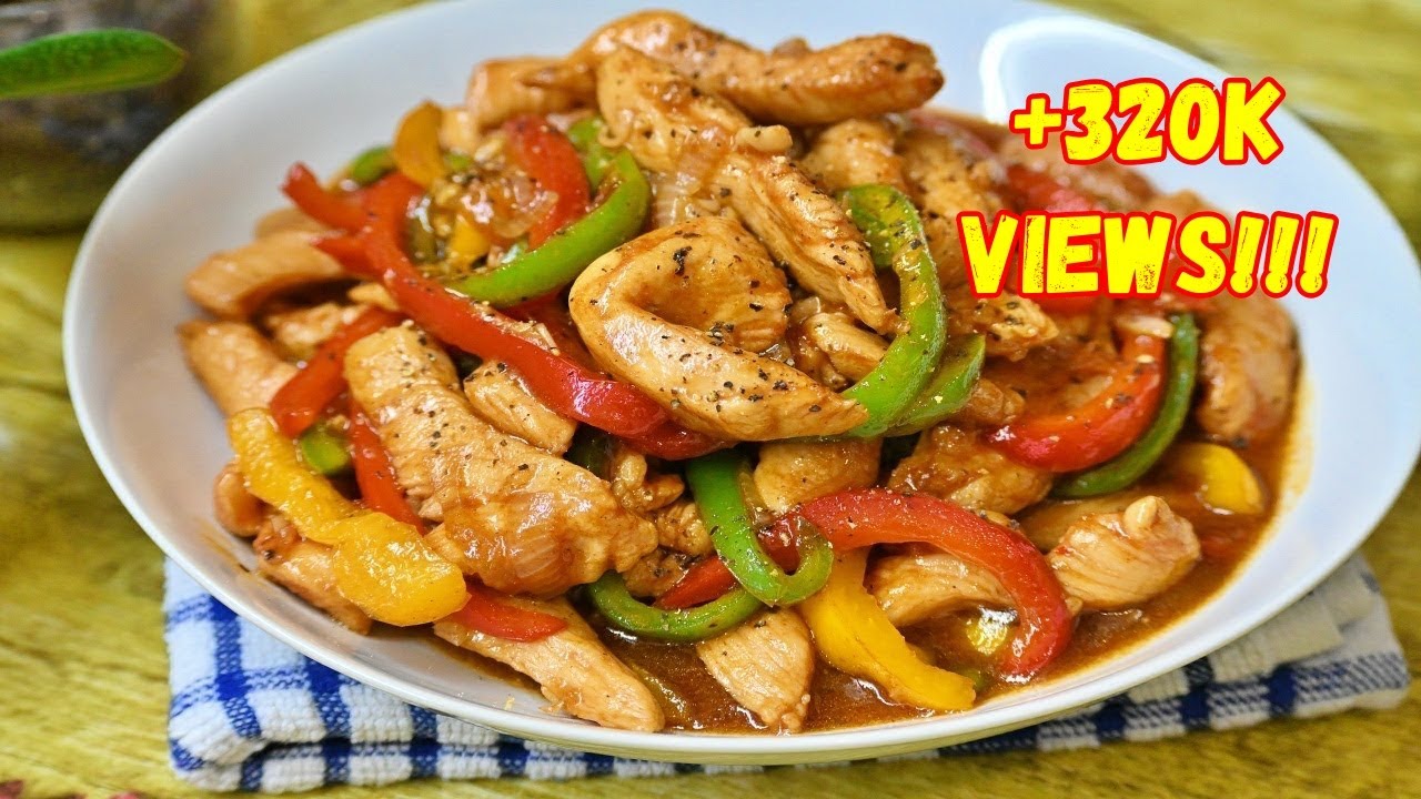 STIR FRY CHICKEN AND PEPPER RECIPE #chickenandstirfrypepper