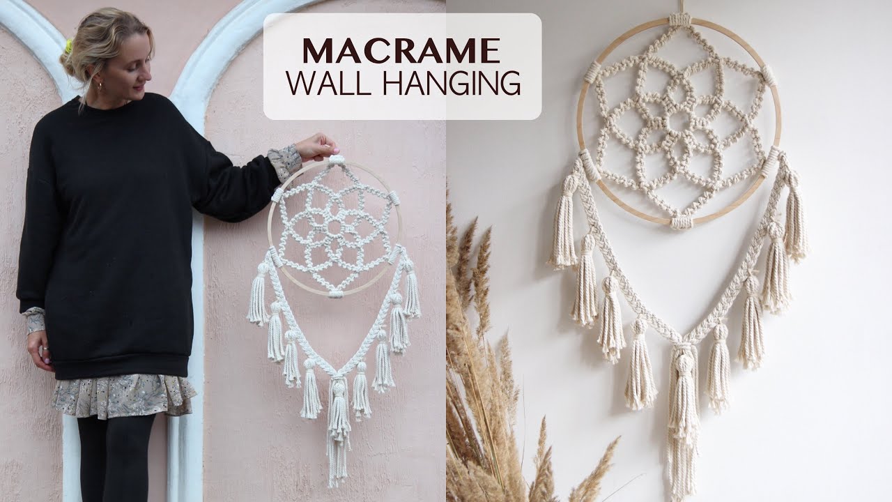DIY Tutorial Macrame Mandala / Macrame Boho Wall Hanging / Boho Wedding