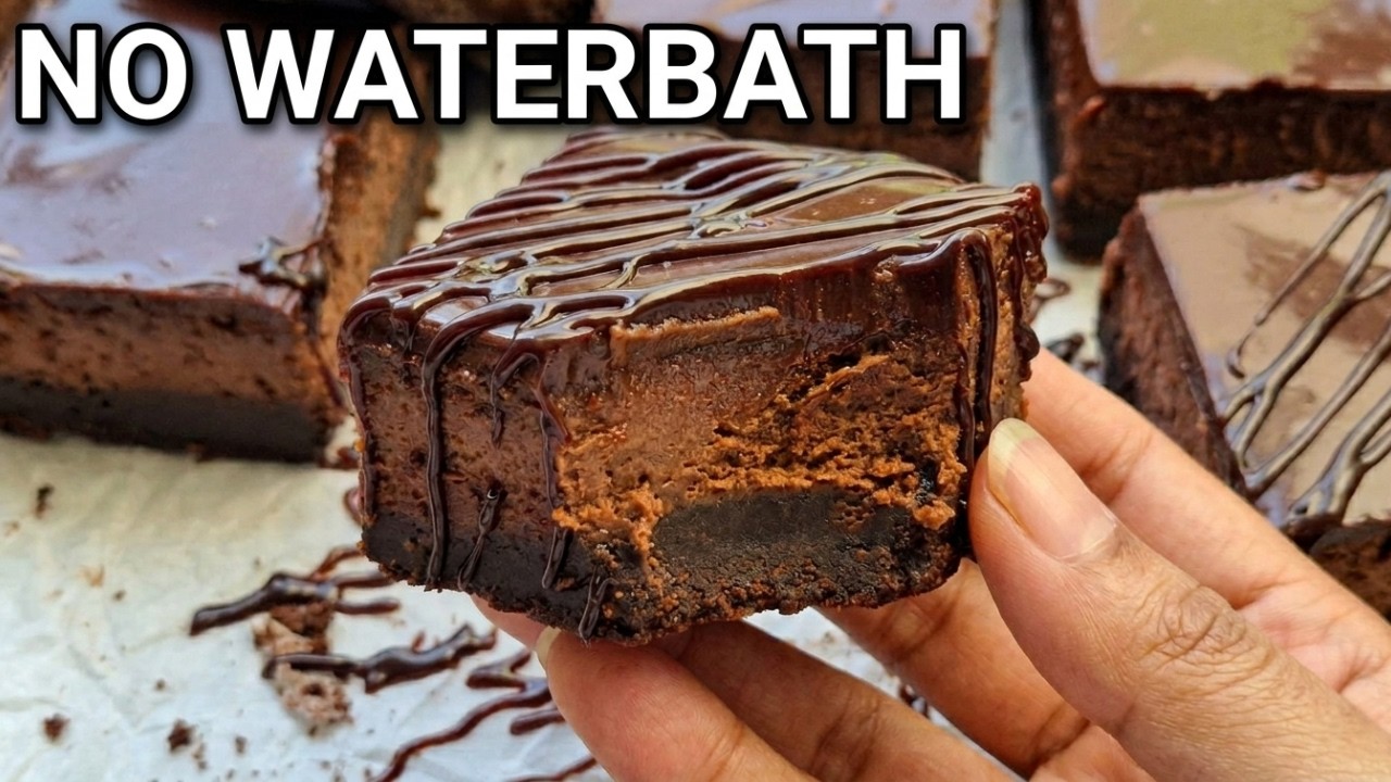 Decadent Chocolate Cheesecake Bars (No Water Bath Needed!)