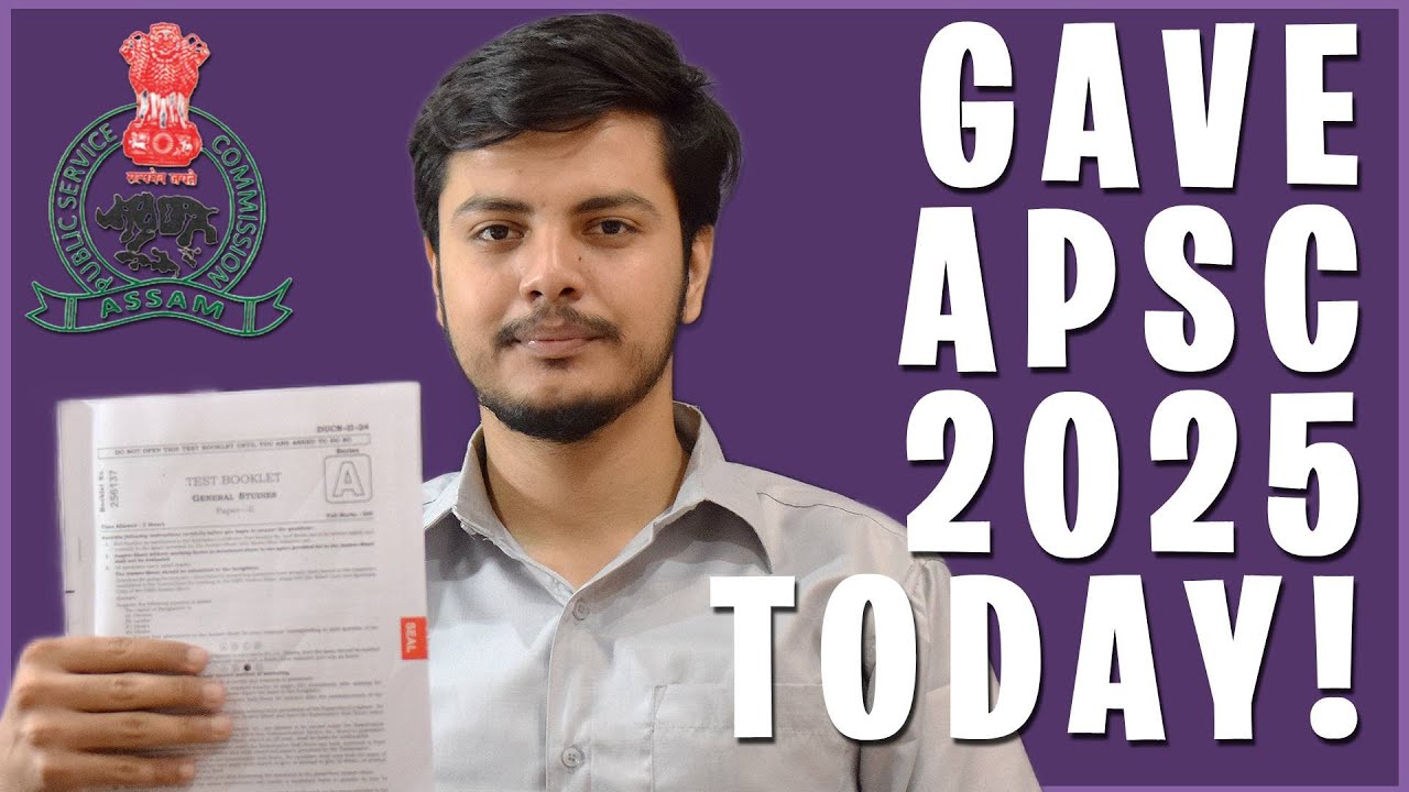 Is APSC Prelims 2025 Getting TOUGHER Than Expected? My Honest Reaction 🫡 #apsc2025 #apscpreparation