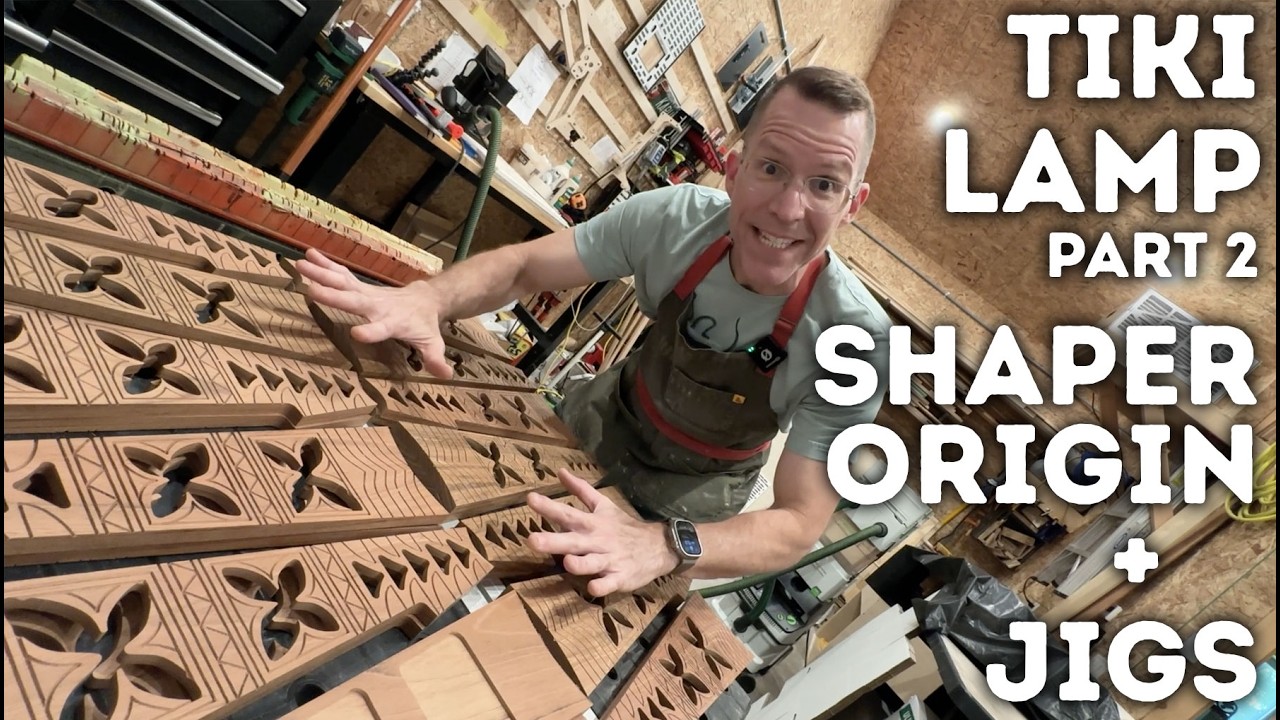 Tiki Table Lamp Pt 2: Making Jigs with Shaper Origin