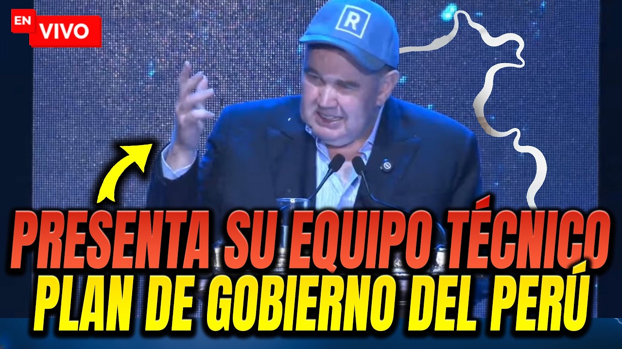 PRESENTA PLAN de GOBIERNO y EQUIPO T&Eacute;CNICO de Porky | RAFAEL LOPEZ ALIAGA en VIVO