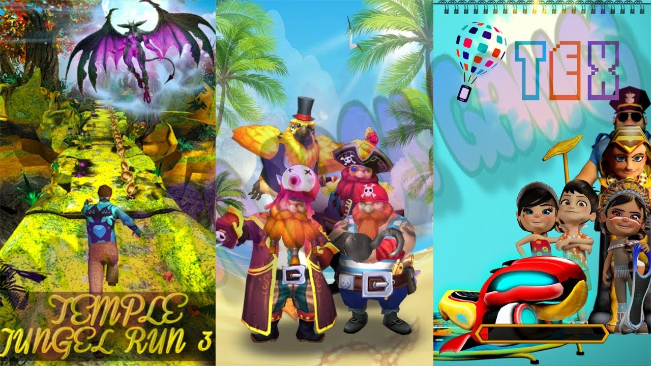Temple Jungle Run 3D vs Run Monster Run vs Subway Surf 2018 Gameplay