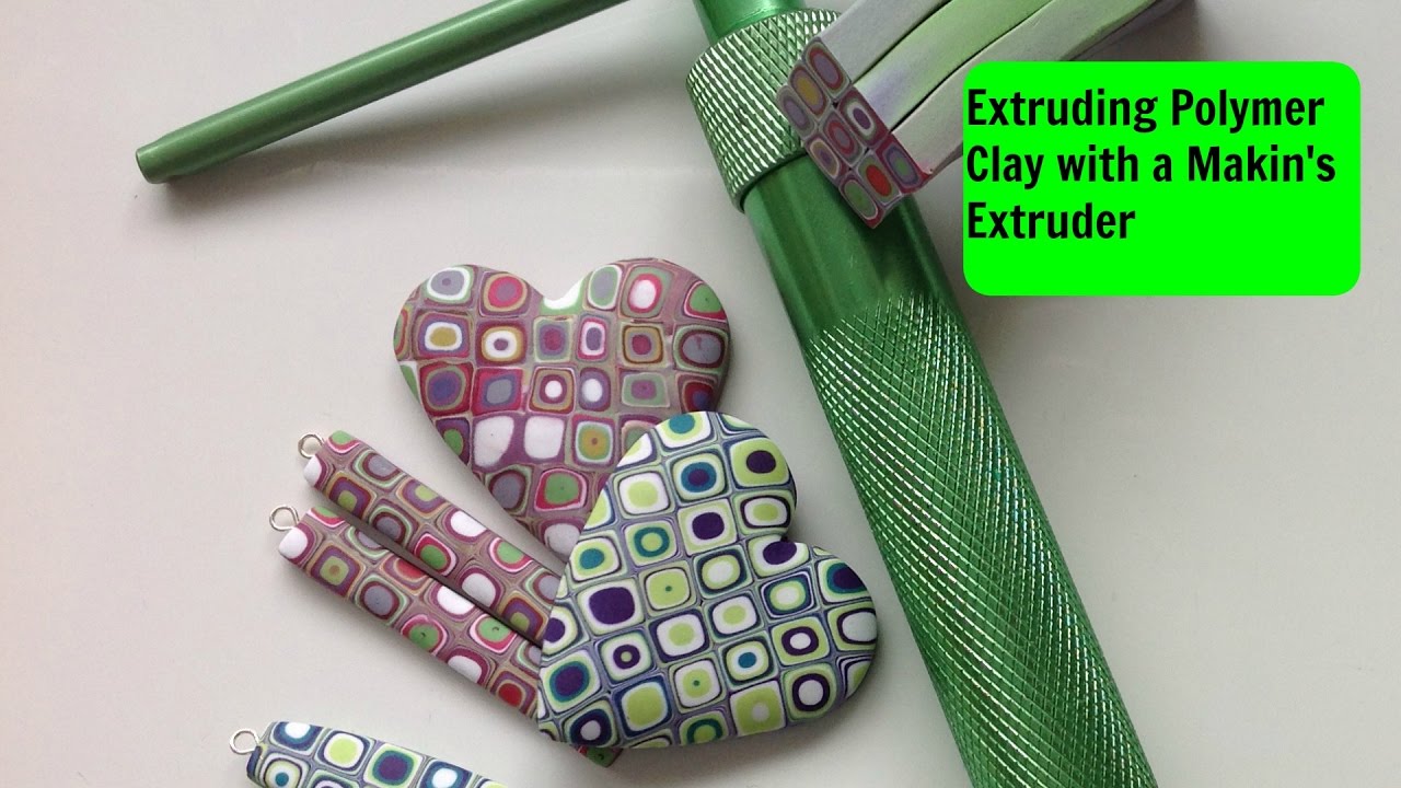 Extruding Polymer Clay using a Makin's Extruder