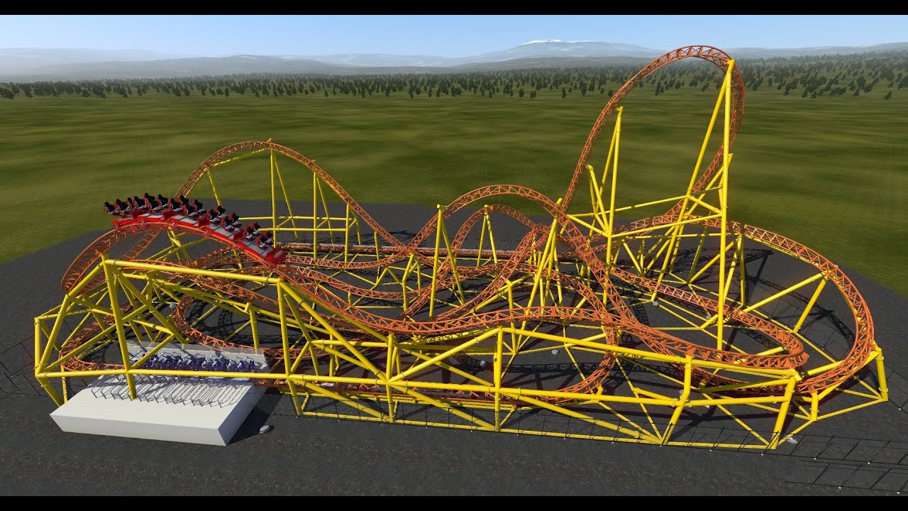 Mack Rides Portable Launch Coaster | NoLimits 2 [60fps & FHD]