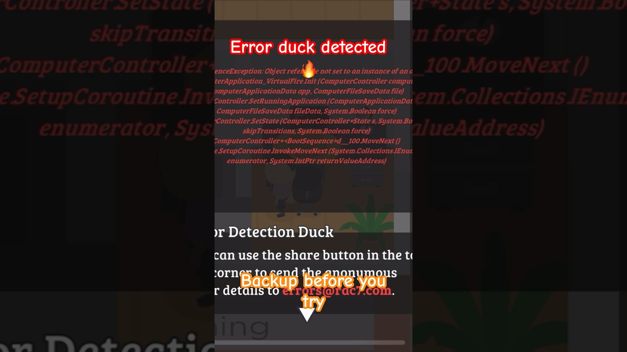 Sneaky Sasquatch - error duck detected | the virtual fire disc 
