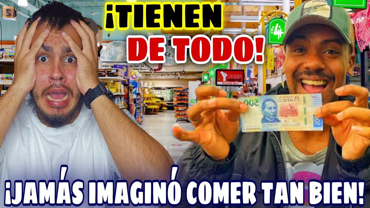 CUBANO👤 se SIENTE MILLONARIO💰 *por 1ra vez* en MÉXICO🇲🇽 al COMPRAR con 500 PESOS MEXICANOS💵