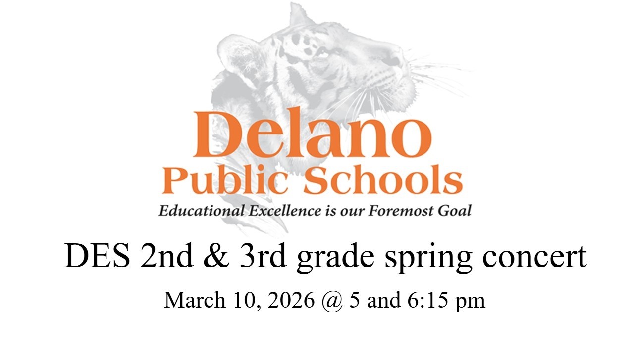Delano Elementary School Mr. Aalfs grade 2 & 3 spring concert