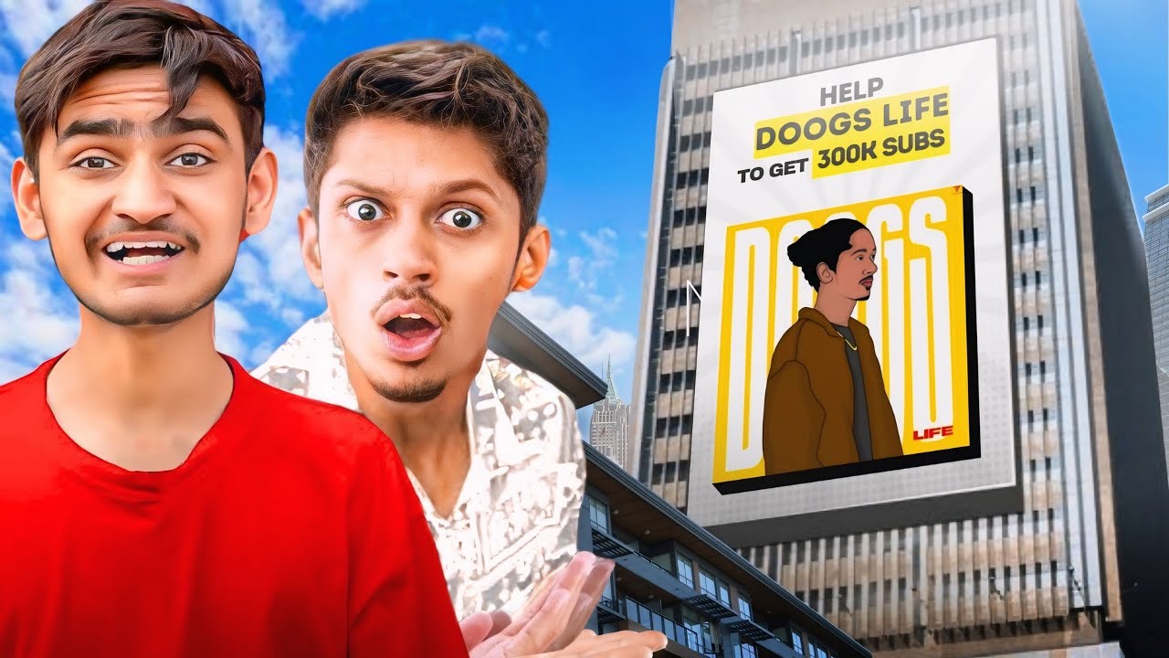Surprising ​⁠​⁠@Doogslifee with his Billboard!