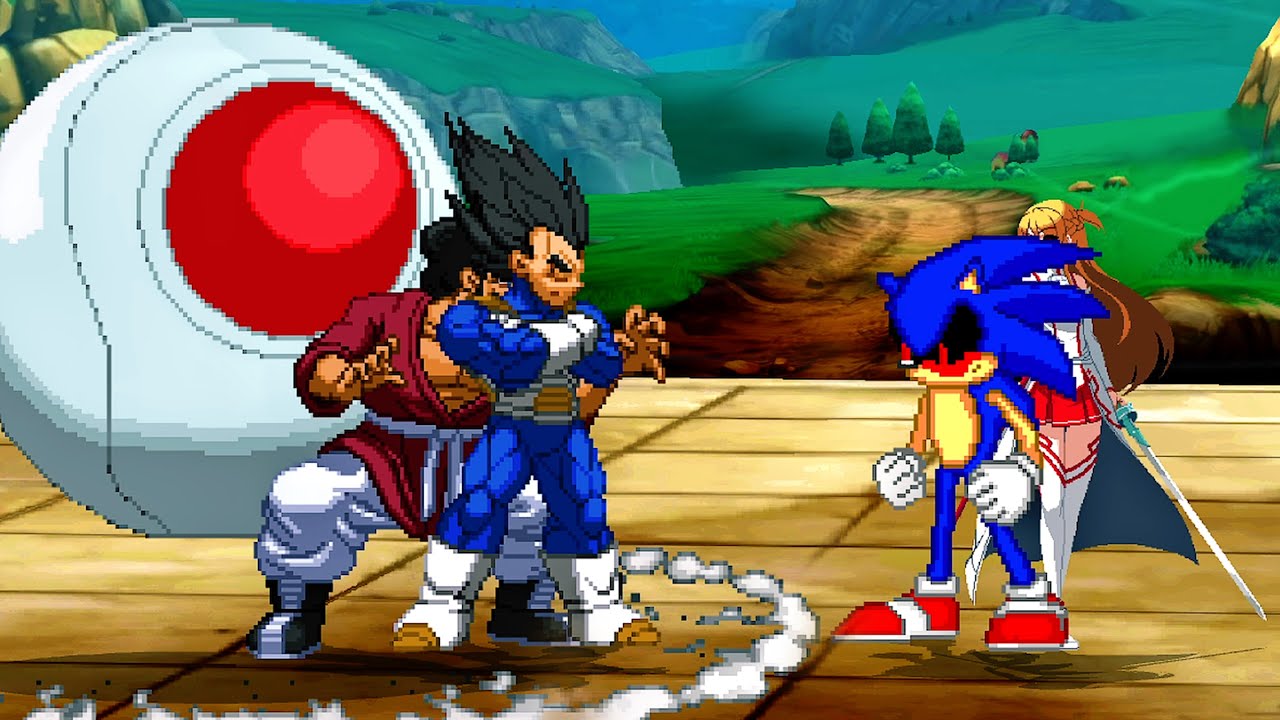 Vegeta and Satan Vs. Sonic.Exe & Asuna.Exe - Bumbling