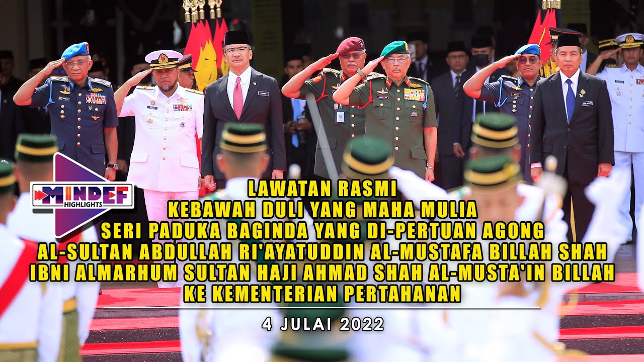 LAWATAN RASMI KDYMM SPB YDPA KE KEMENTERIAN PERTAHANAN