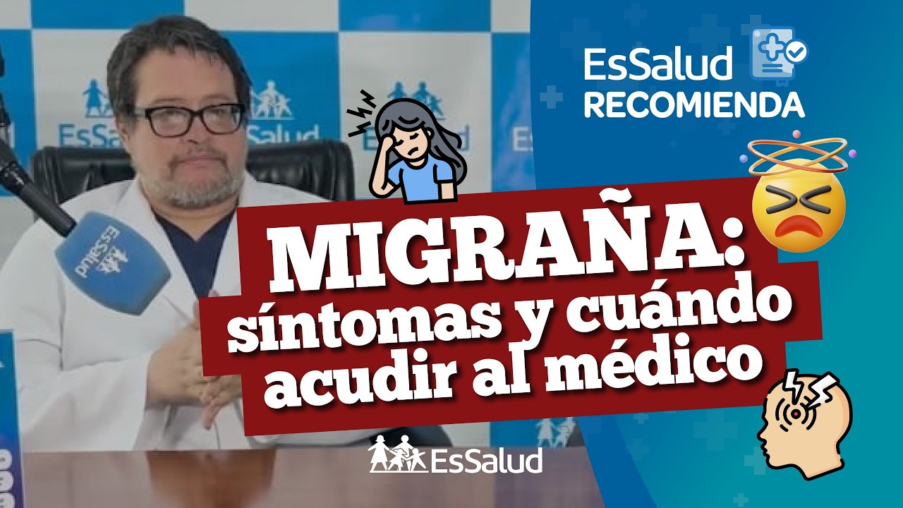Migraña: síntomas y cuándo acudir al médico, en #EsSaludRecomienda. 🧠