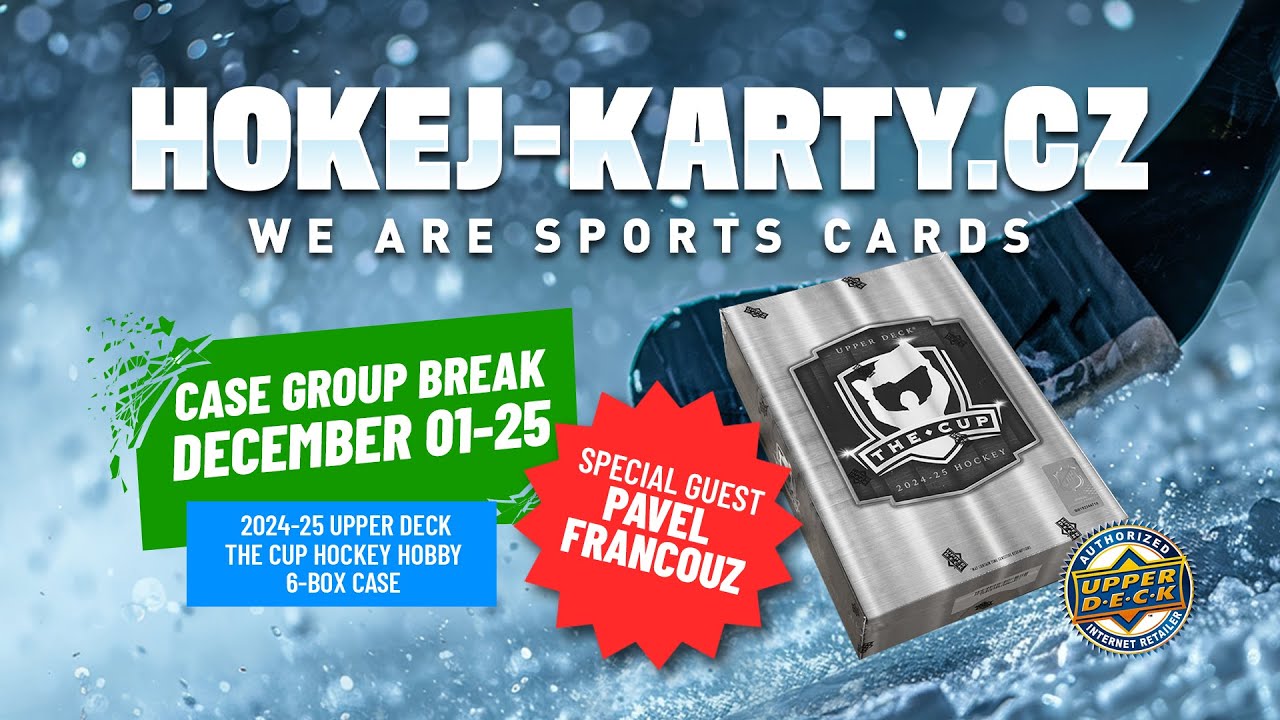 HOKEJ-KARTY.CZ CASE GROUP BREAK DECEMBER 01-2025 - 2024-25 UD THE CUP HOCKEY WITH PAVEL FRANCOUZ