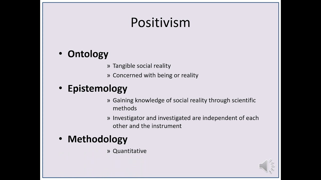 Research Paradigms - Philosophy of Research
