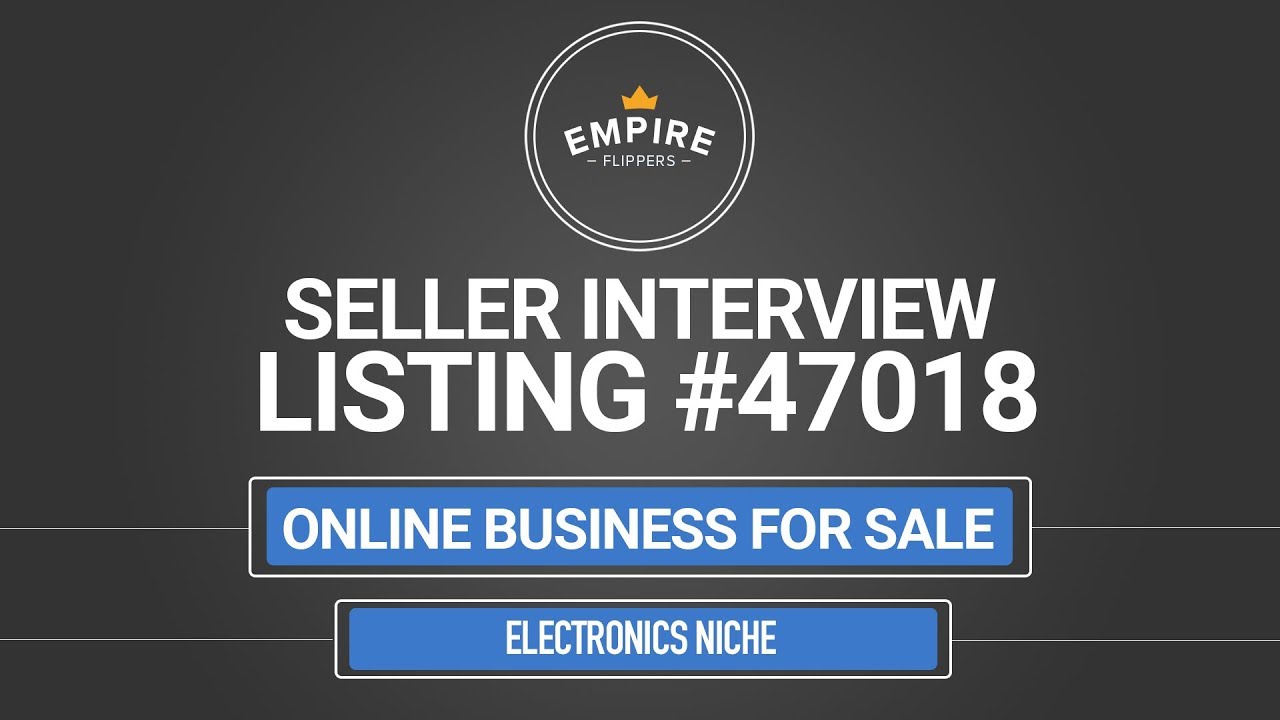 Amazon FBA Business For Sale - $3.7K/month in the Electronics Niche