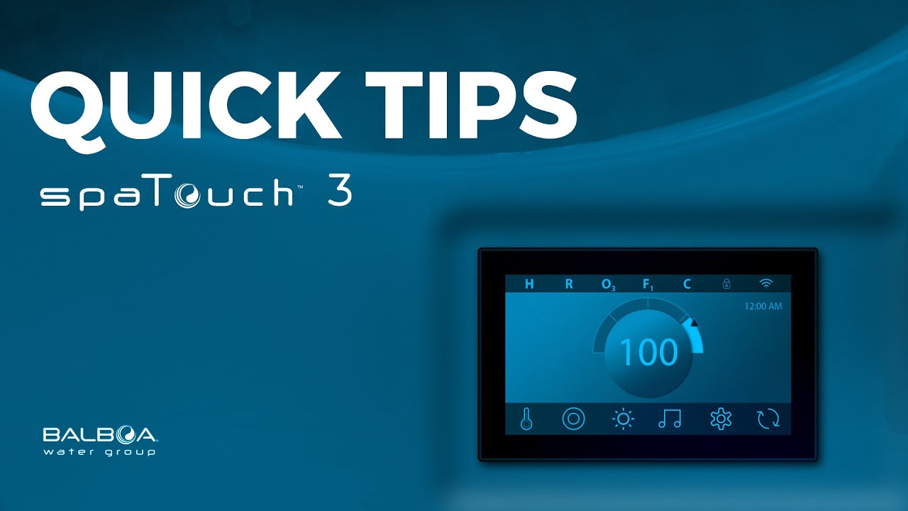 spaTouch™ 3 Quick Tip - Set the Temperature